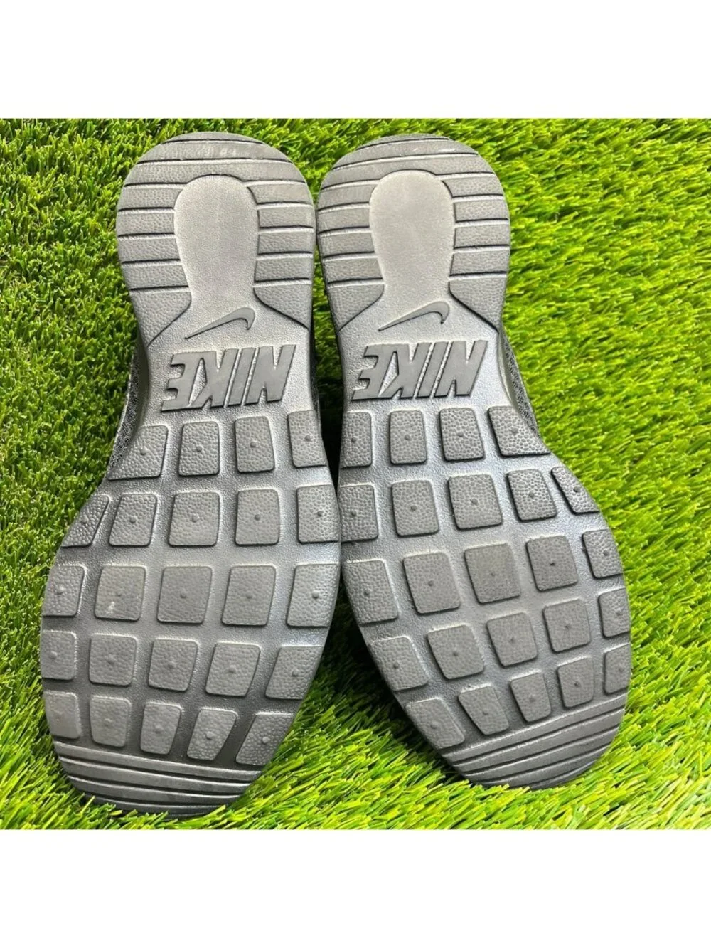 Nike Tanjun Womens Size 7.5 Triple Black Athletic Running Walking Shoes Sneakers